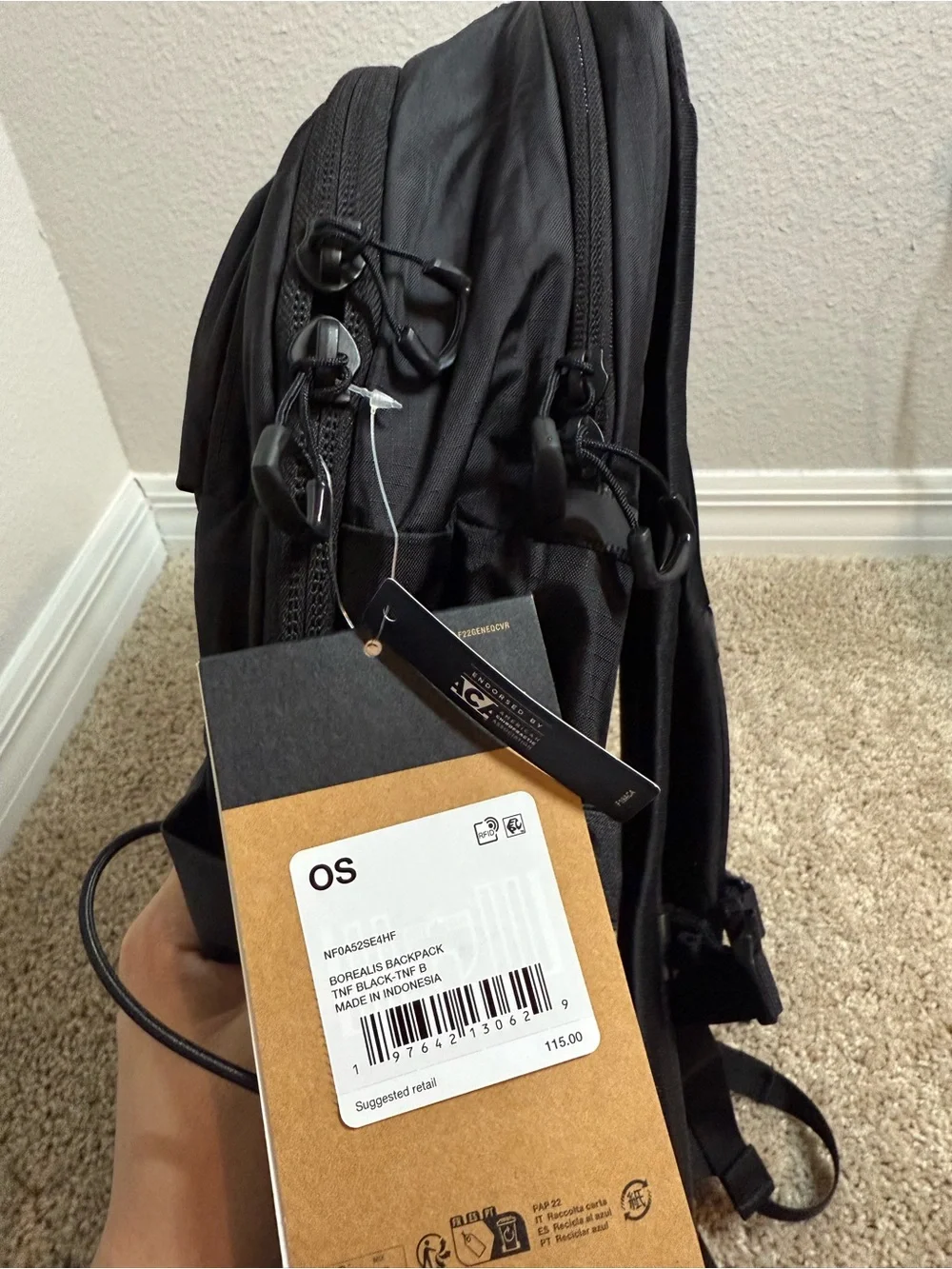 The North Face Black New Version Borealis Backpack